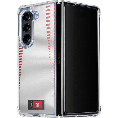 Tunisia Soccer Flag Galaxy Z Fold5 5G Clear Case